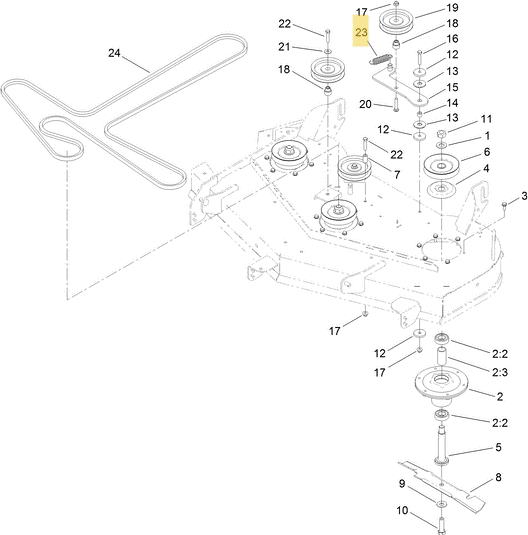 Toro OEM Hydro and Deck Tension Spring part number 108-4056 fits the Z Master Z, 2000, series, Grandstand series, Titan Zx and Mx series, Timecutter HD series