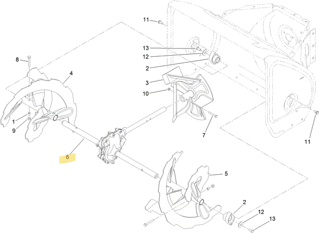 Toro OEM 125-7925 Snowblower 26" Gearbox Assembly