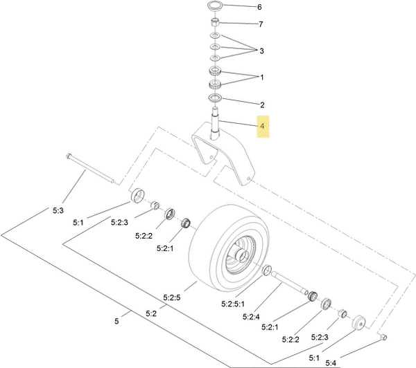 Genuine Toro 116-8888 Z Master Front Caster Fork Kit for Z Master seri