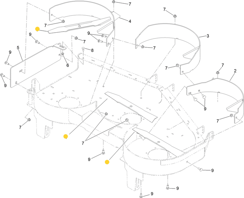 Toro OEM Recycler/Mulching Mower Blade 120-2408-03 fits 52" Toro Z Master 2000 Series (EXCLUSIVELY MODEL 74143)