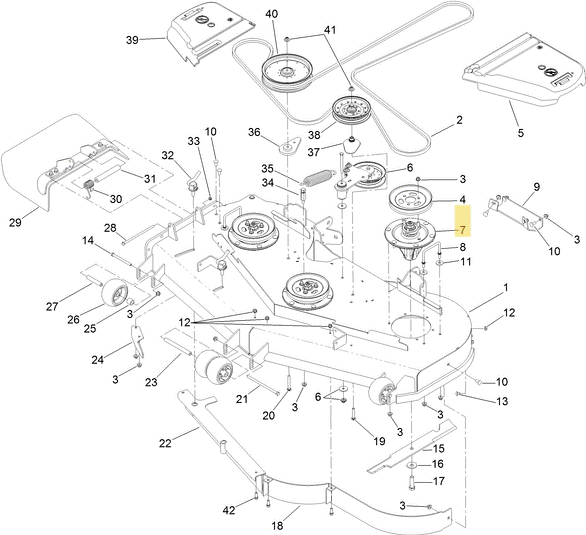 TORO OEM Spindle Assembly 119-8560, fits Toro Grandstand Series and the Z Master 3000, 5000, 6000, 7000 series