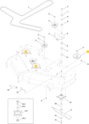 Toro OEM 125-5575 Spindle Assembly Pulley Fits Early/Late 50" Timecutter Z5000, MX, SS, SW, ZS Models - TITAN ZX5000 Models - 42" Timecutter ZS Model 74686 Only.