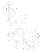 Toro OEM 109-8854 Discharge Chute Pivot Rod Fits Early Toro 48", 54", 60" TITAN MX and ZX Models - Early 52" TITAN Z Models - Early/Late 34", 42", 50", 54", 60" Timecutter MX, ZS, SWX, and HD Models.
