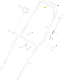 Toro OEM 117-9136-03 Upper Handle Clutch Bail Fits Select Toro Single Stage Power Clear and Quick Clear Snowblower (Only Model 38564) Models.