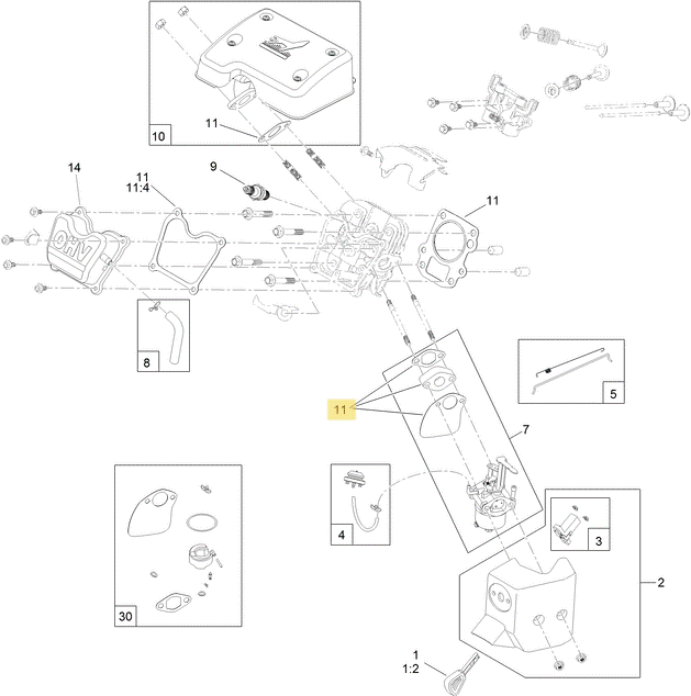 Toro OEM 127-9073 Engine Gasket Kit