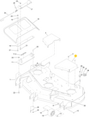 TORO OEM Left-Hand Belt and Pulley Cover 117-7397-05 Fits 48" Toro Early ZX 4800 TITAN Models.