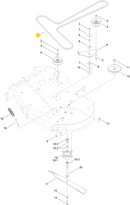 Toro OEM 119-8819 Mower Deck Belt Fits Toro 42" Timecutter Models.