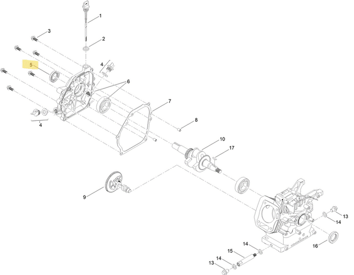 Toro OEM 121-0209 Engine Crankshaft Oil Seal