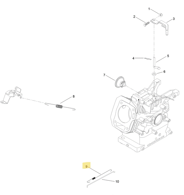 Toro OEM 121-0153 Engine Throttle Return Spring