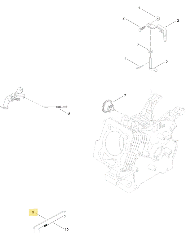 Toro OEM 133-1535 Engine Governor Rod