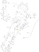 Toro OEM 120-2338 Snowblower Upper or Primary Auger/Rotor Cable Fits Select SnowMaster, Snow MAX, Snowthrower Models.