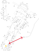 Toro OEM 131-1753 Snowblower Lower or Secondary Auger/Rotor Cable Fits Select SnowMaster, Snow MAX, Snowthrower Models.