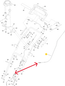 Toro OEM 120-2338 Snowblower Upper or Primary Auger/Rotor Cable Fits Select SnowMaster, Snow MAX, Snowthrower Models.