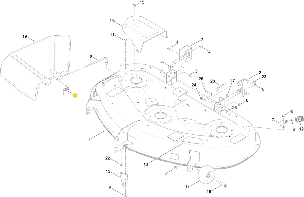 リクエスト Toro OEM 110-6694 Discharge Chute Torsion Spring Fits Early Model Toro