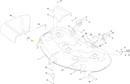 Toro OEM 110-6694 Discharge Chute Torsion Spring Fits Early Model Toro 42", 50" and 54" Timecutter Z, ZS, SS, SW - 50" TITAN ZX - G4000 Zero Turns with Stamped Mower Deck.