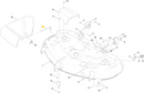 Toro OEM 112-3950 Discharge Chute Pivot Rod Fits Early Toro 50" Timecutter SS, SW, ZS, Z, Models - 54" Timecutter SS Models - 50" TITAN ZX Models (Stamped Mower Deck Models).