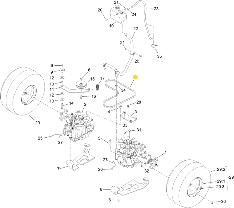 Toro OEM Hydro Drive Belt 131-1124 fits Toro Grandstand and Multi-force series.