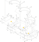 Toro OEM Recycler/Mulching Mower Blade 138-8885-03 fits 54" Proline series, (Model 44427, 44454).