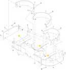 Toro OEM Recycler/Mulching Mower Blade 138-8886-03 fits 60" Proline series, (Model 44430, 44460).