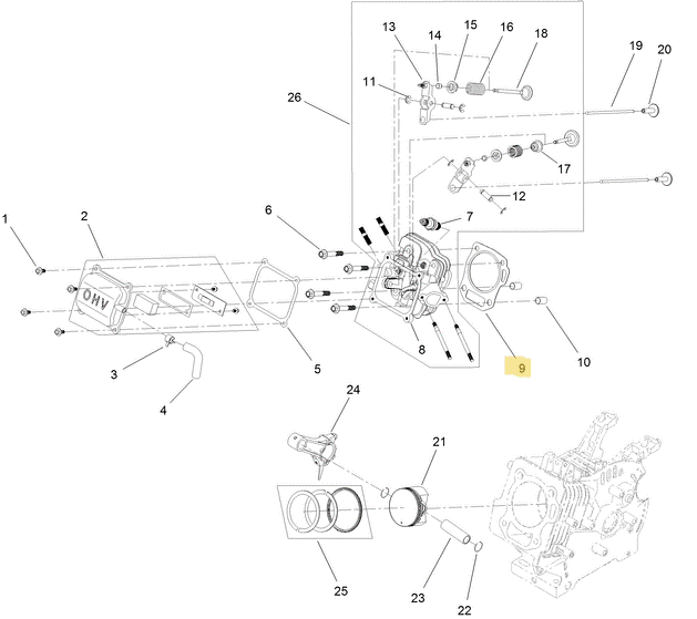 Toro OEM 133-1510 Snowblower Engine Head Gasket