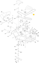 Toro OEM 119-8820 Mower Deck Belt Fits Older Toro 50" Timecutter Models.