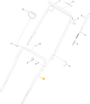 Toro OEM 127-5956-03 Lower Handle Section Fits Select 21" Toro Single Stage Power Clear and Quick Clear Snowblower Models.