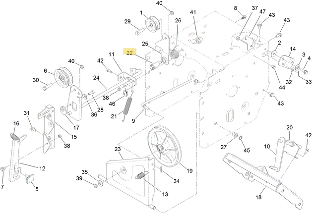Toro OEM 136-7116 Snowblower Idler Arm Shoulder Bolt