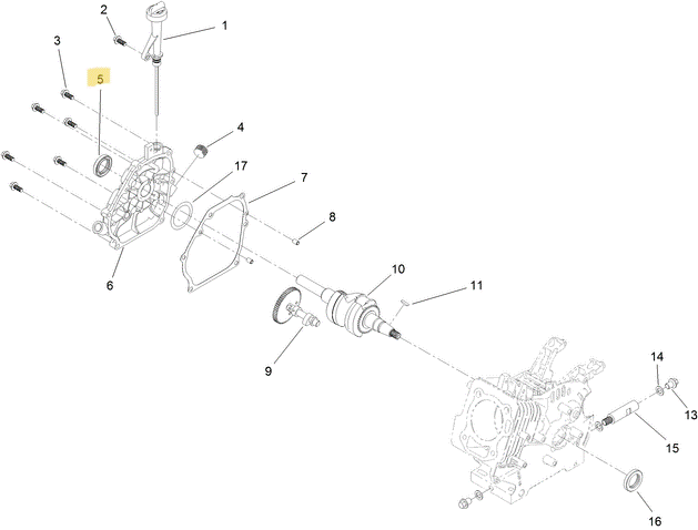Toro OEM 133-1516 Engine Oil Seal