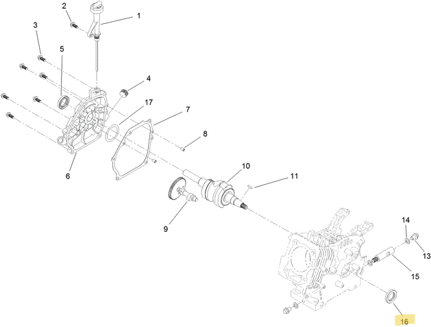 Toro OEM 133-9864 Engine Crankshaft Oil Seal