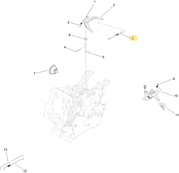 Toro OEM 127-9483 Governor Spring