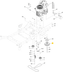 Toro OEM 126-8926 PTO Clutch Fits Late Toro 60" TITAN HD 2000 (Models 74463 & 74480), HD 2500 (Models 74472, 78472) - (With Tube Style Framing).