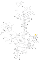 Toro OEM 131-3935 Left-Hand Mower Deck Hanger Bracket Fits Timecutter 50", 54", 60" MX, SS, SW and SWX Models.