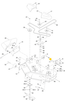 Toro 131-0955 Left Hand Mower Deck Hanger Adjustment Rod Fits Toro 32", 34", 42", 50", 54", 60" Timecuter MX, SS, SW, SWX and ZS Models.