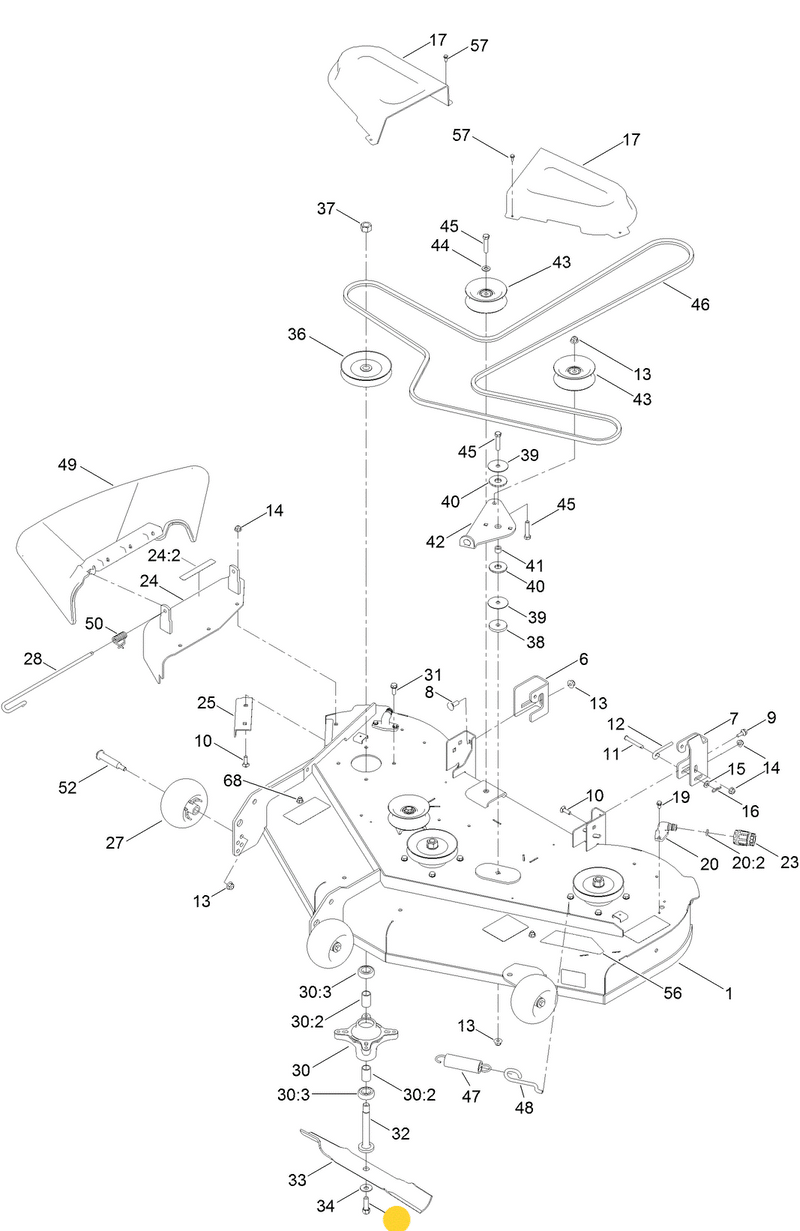 Toro OEM Hex Head Mower Deck Blade Bolt 26-0671 Fits Early/Late Toro 3 Toro OEM Hex Head Mower Deck Blade Bolt 26-0671 Fits Early/Late Toro 3
