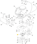 Toro OEM 119-0220 PTO Clutch Fits Current/Late Toro 36", 40" Grandstand Models.