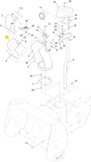 Toro OEM 136-6582-01 Snowblower Lower Deflector Chute (One of a Two Piece Metal Chute ASM - Toro Refers as the Middle Chute) Fits Select Power Max HD, Power TRX and Multi-Force Attach. Snowblower Models.