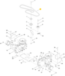 Toro OEM 130-6976 Hydro Drive Belt Fits Toro 50" Early/Late Model Timecutter SS, SW, SWX, ZS, MX and 54" Early/Late Model Timecutter SS and SW.