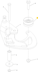 Toro OEM 135-1199 Hydraulic and Flat Idler Fits Current Grandstand HDM or Compact Models 74535, 74532.