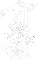 Toro OEM 138-7203 Mower Deck Height of Cut (HOC) Adjustment Pin Fits Toro Select Timecutter HD Models - Current/Late Proline Models - Grandstand Revolution Models.