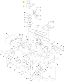 Toro OEM 109-6982 Pulley Cover Retaining Rod fits Toro Grandstand, Titan HD, and Z Master series.