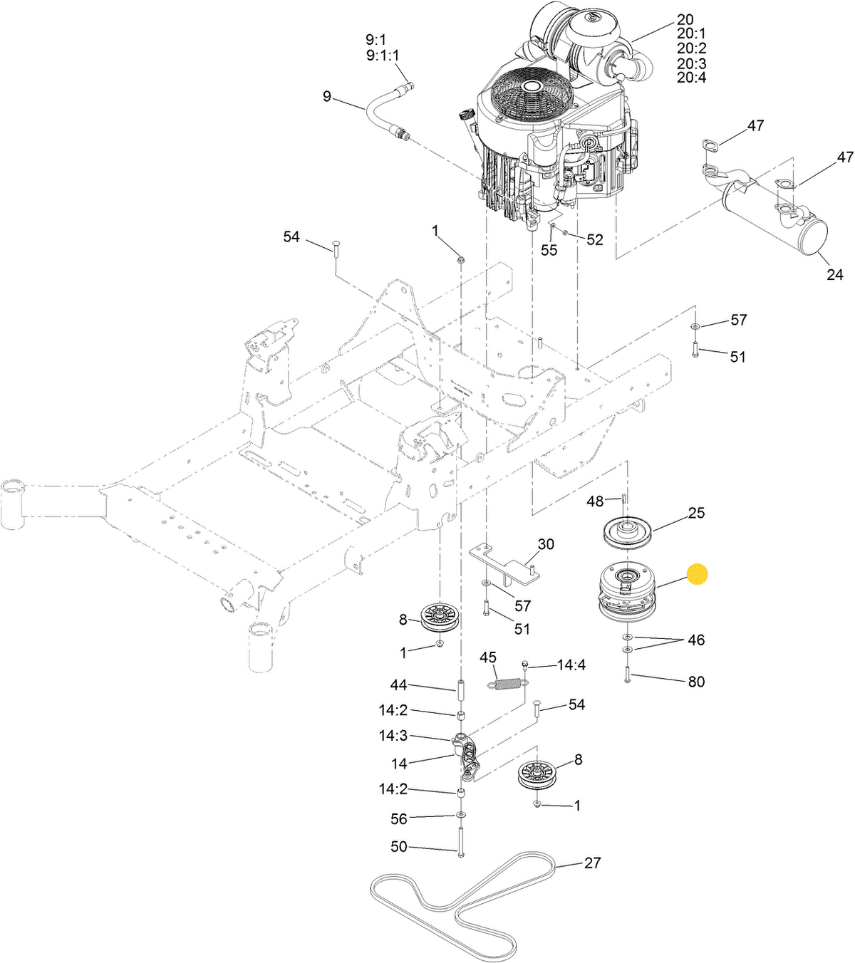 Toro OEM 140-5456 PTO Clutch Fits Late Toro 48