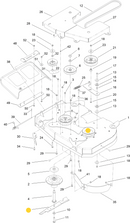 Toro OEM Recycler/Mulching Mower Blade 138-8883-03 fits 36" Proline series, (Model 44410, 44409, 44436).