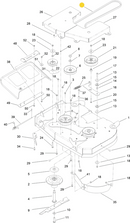 Toro OEM 138-5884 Mower Deck Belt Fits Current/Late 36" PROLINE Models.