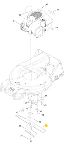 Toro OEM 133-8183-03 Dual Purpose Mower Deck Blade Fits 21" Recyclers and Super Recycler Models