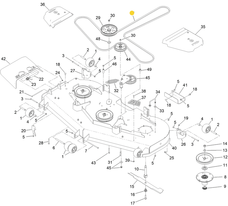 Toro OEM Mower Deck Belt 145-1940 Fits Toro 72" Z Master 4000 series (Exclusively Model 74022 and 74024).