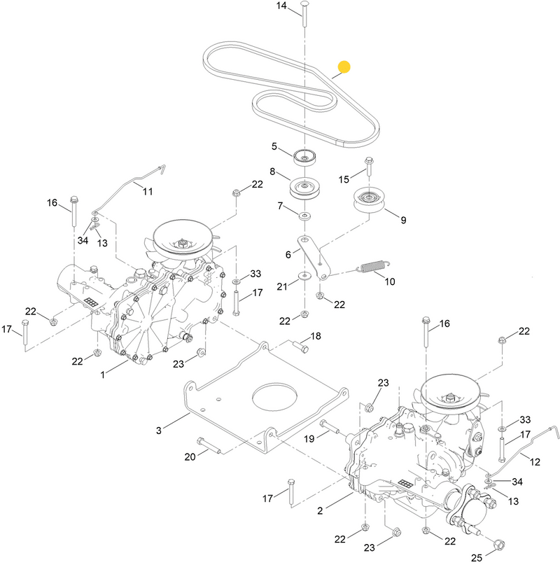 Diagram Toro Timecutter Z420 Engine 8TEN Deck Belt For Toro 42