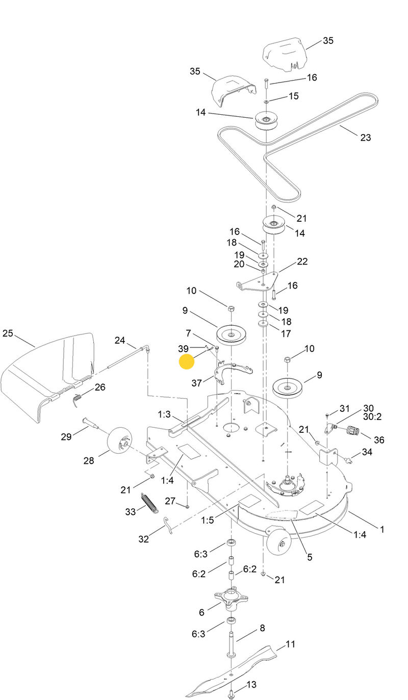 Toro OEM 144-1944 Clip/Hair Pin Fits Late/Current Toro Timecutter 34