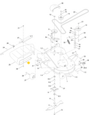 Toro OEM 144-1957-03 Bottom Discharge Chute Bracket Fits Current/Late 34" Toro Timecutter Models.