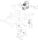 Toro OEM 147-2401 PTO Clutch Fits Current Toro 52", 60" Z Master 2000 HDX Models 77288, 77291, 77294 (With I-Beam Framing)
