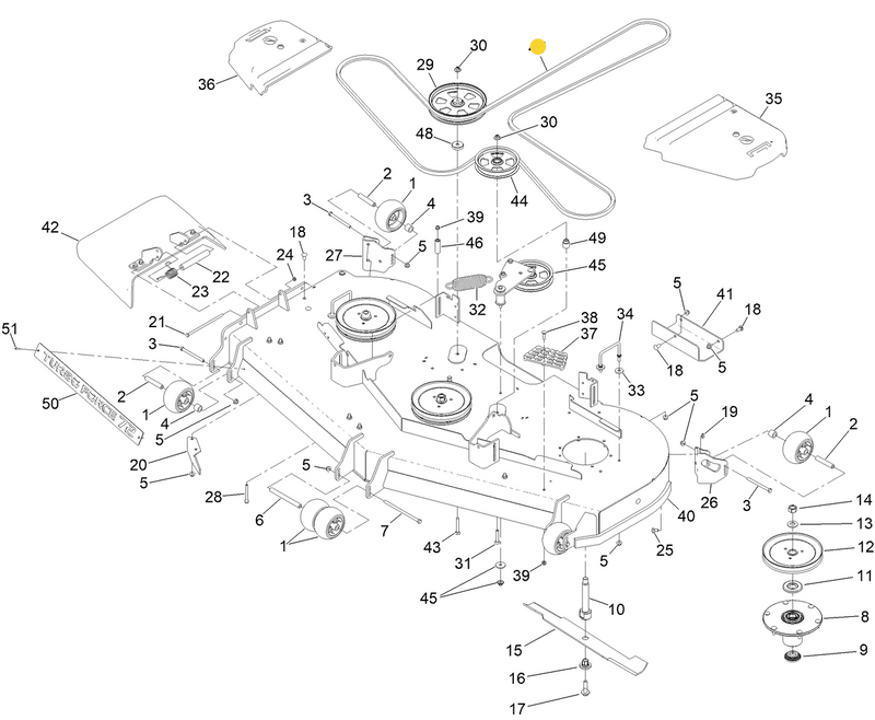 Toro OEM Mower Deck Belt 145-1940 Fits Toro 72" Z Master 4000 series (Exclusively Model 74022 and 74024).